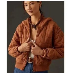 Anthropologie quilted hoodie/jacket